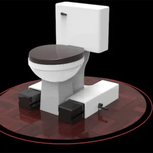 Pedestal Toilet Manual Version White