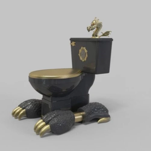 Dogon Dragon Pedestal Toilet